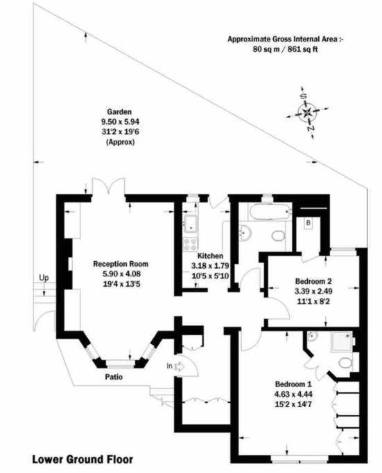 Апартаменты Beautiful 2 Bed/ 2 Bath Notting Hill Garden Flat Лондон Экстерьер фото